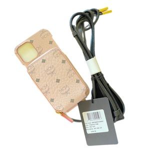 MCM Visetos iPhone 12/12 pro Case in POWDER PINK, NEW WITH TAGS, RARE FIND